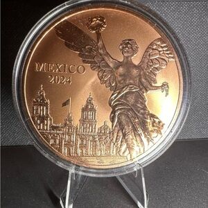 2024 Libertad Reverse Proof Tribute 5oz .999 Copper Round with Capsule